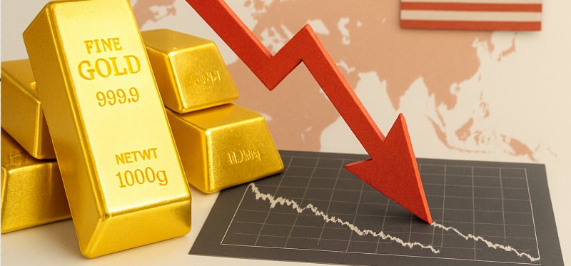 شوک به سرمایه گذاران ؛ سقوط قیمت جهانی طلا